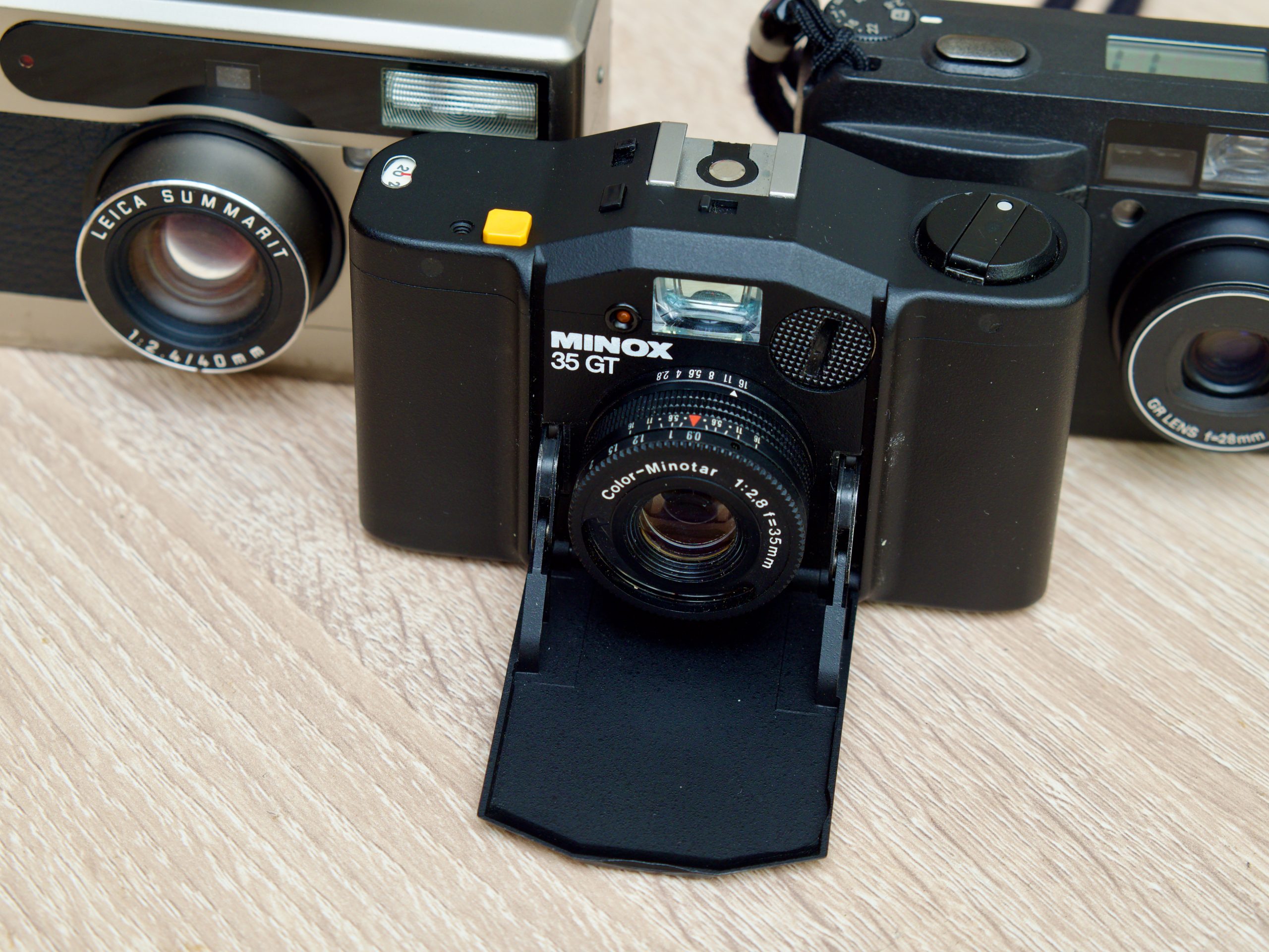 Minox 35 GT, Ricoh GR1, Leica minilux